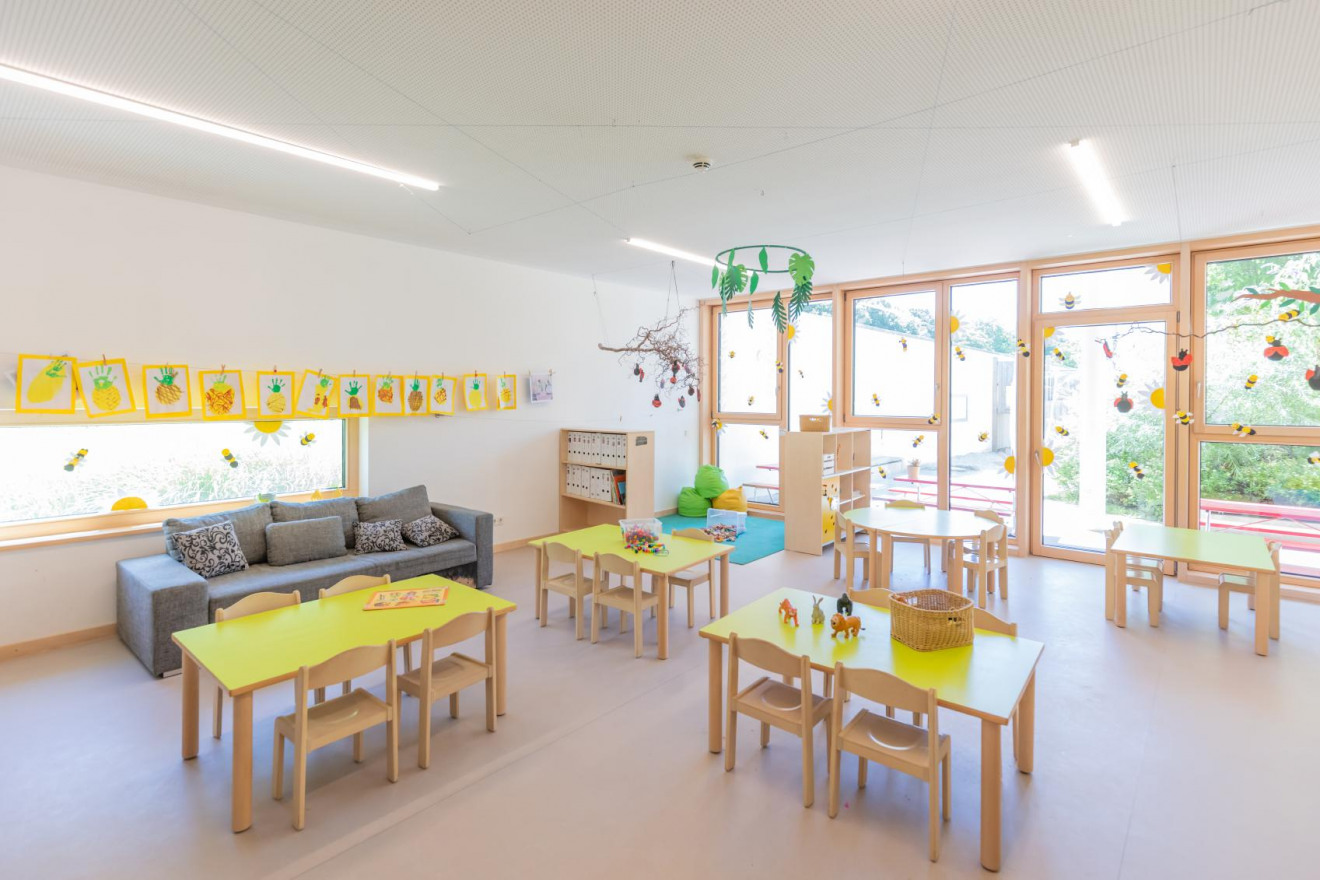 Räumlichkeiten der Kindergartengruppe der Denk mit Kita München Ramersdorf-Perlach