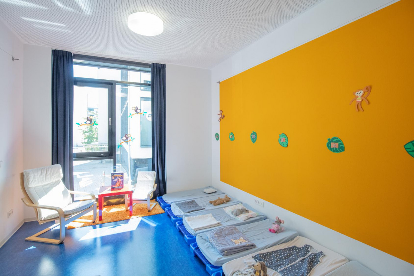 Schlafraum der Denk mit Kita Reutlingen, Lederstraße