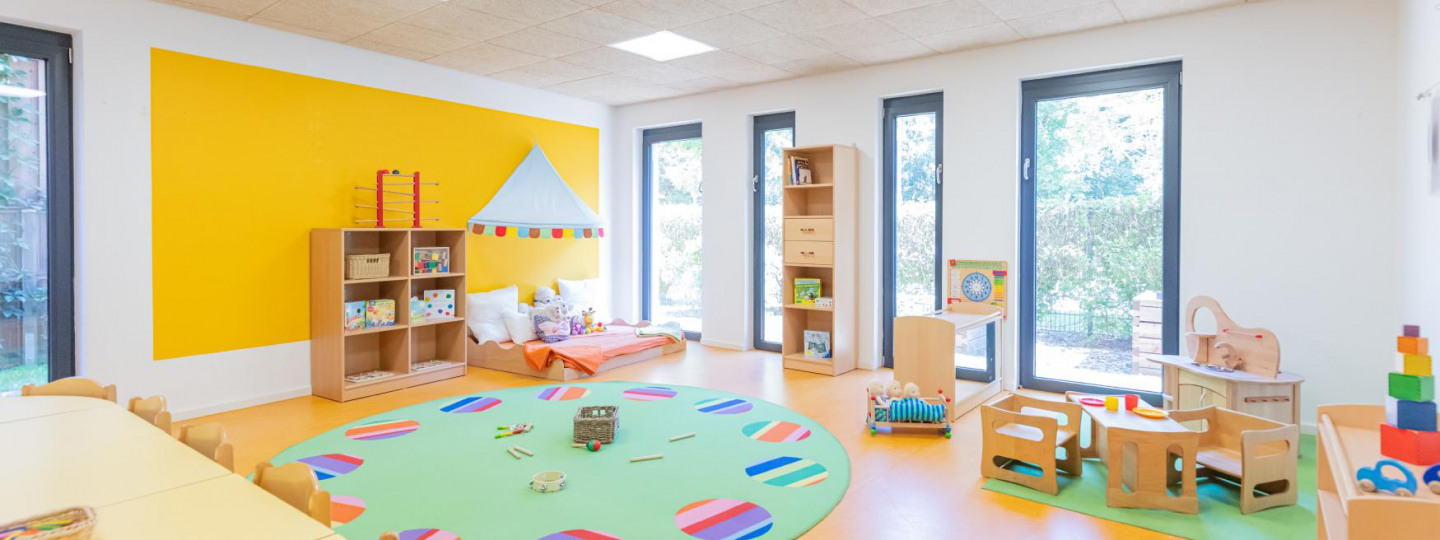 Gruppenraum der Kinderkrippe in der Denk mit Kita Krailling
