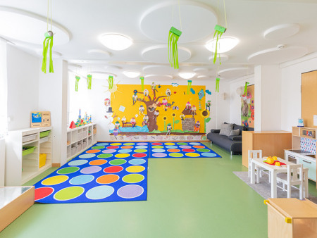 Kindergartengruppe der Denk mit Kita Augsburg