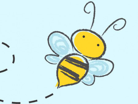 Bienen basteln mit Kindern im Sommer