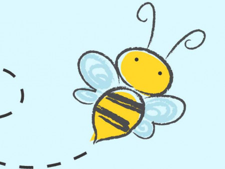 Bienen basteln mit Kindern im Sommer