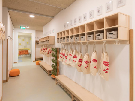 Garderobe der Denk mit Kita München Glockenbach